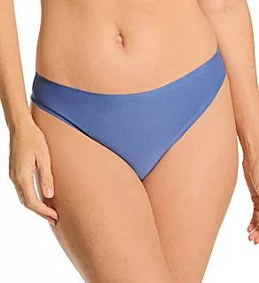 Soft Stretch Seamless Thong Panty Storm Blue O/S