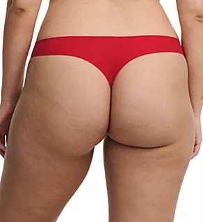 Soft Stretch Seamless Thong Panty Poppy Red O/S