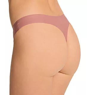 Soft Stretch Seamless Thong Panty Rose de Bois O/S