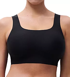 Soft Stretch Power Scoop Neck Bralette Black L