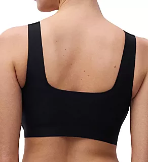 Soft Stretch Power Scoop Neck Bralette Black L