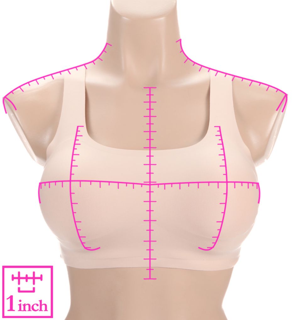 Chantelle Soft Stretch Scoop Neck Bralette Nude Blush L  - Image 3