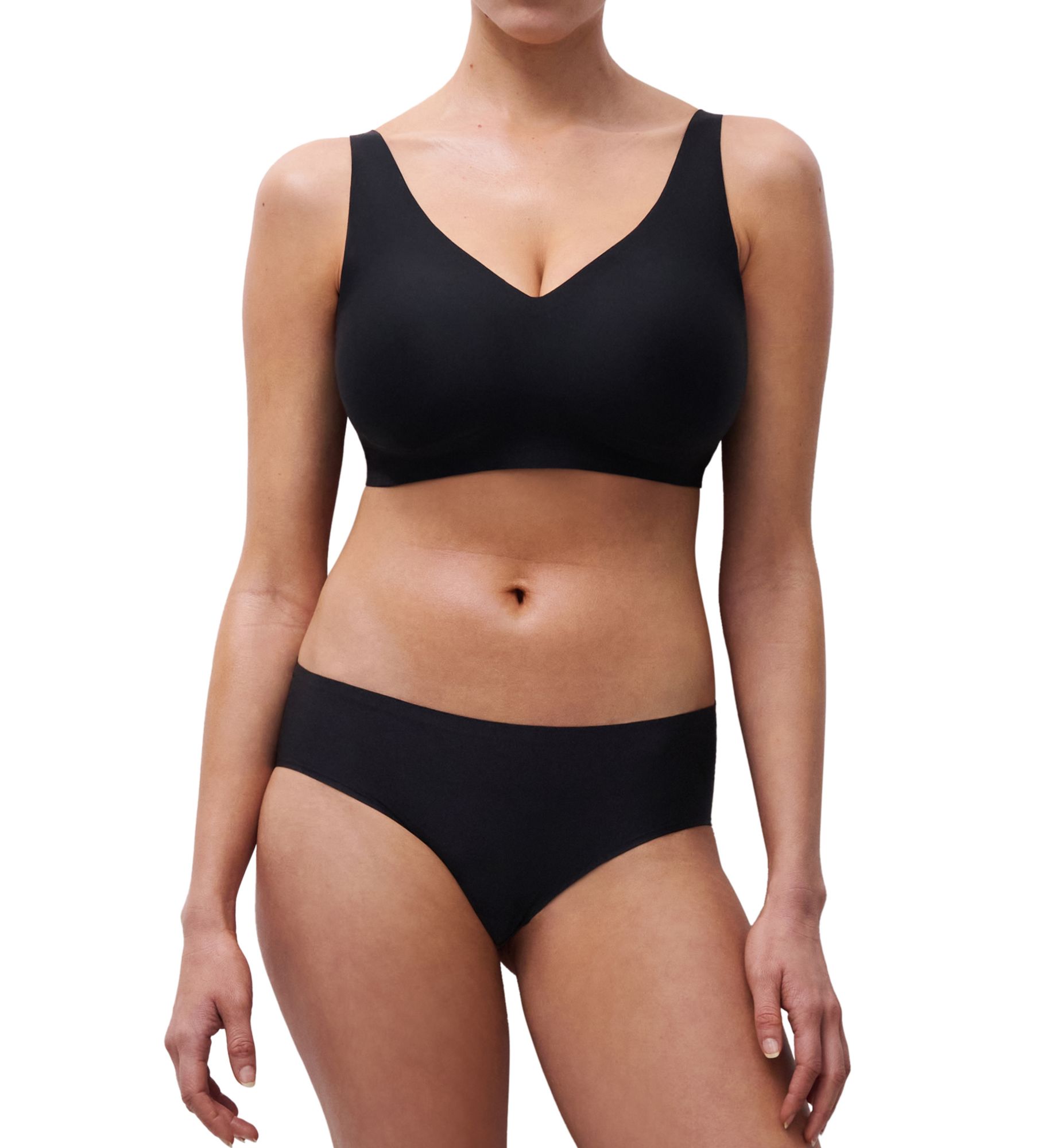 Chantelle Soft Stretch Power V Neck Wireless Bra 26BQB - Image 6