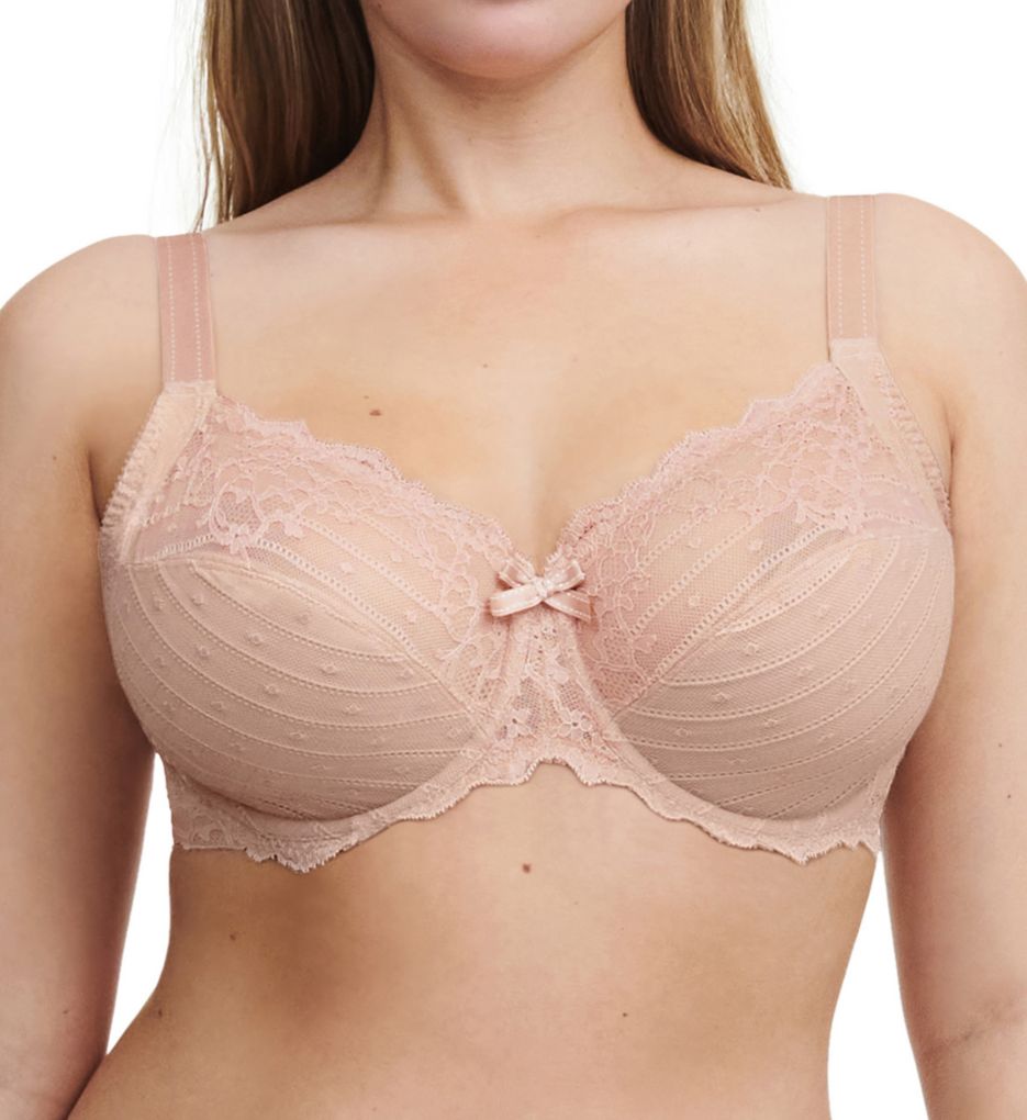 Chantelle Women's Rive Gauche 3 Part Cup Bra in Pink | Plus Size 38E | HerRoom.com