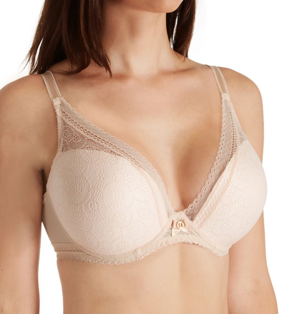 CHANTELLE Festivité stretch-lace and tulle underwired plunge bra