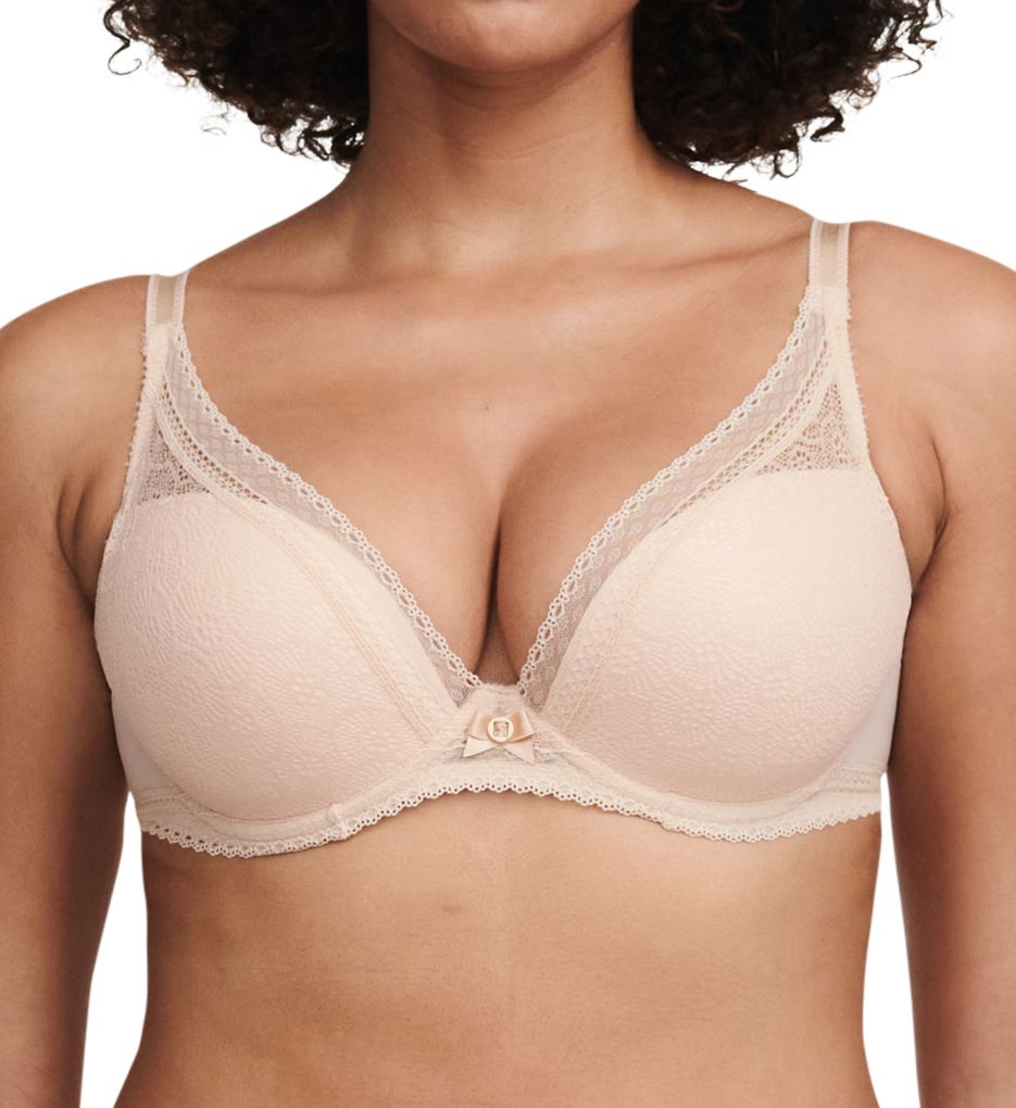 CHANTELLE Festivité stretch-lace and tulle underwired plunge bra