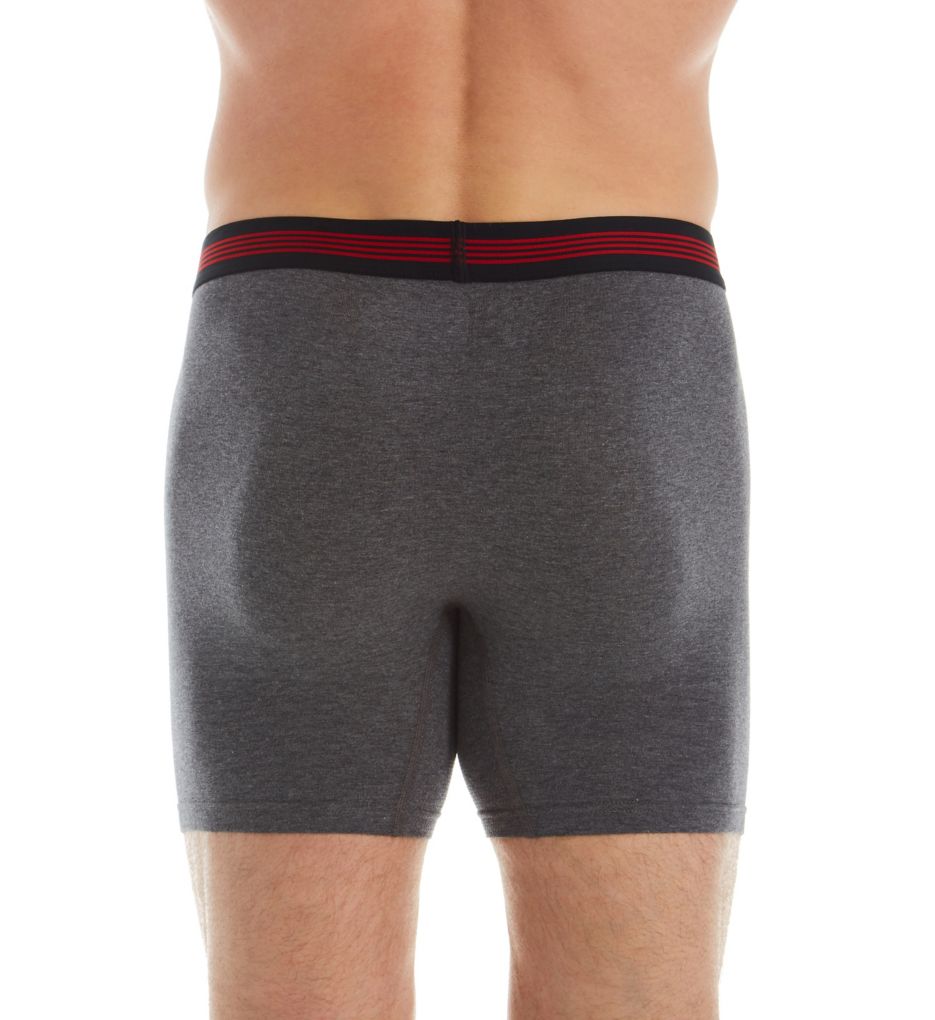 Extended Size Boxer Briefs With Fly - 4 Pack-bs