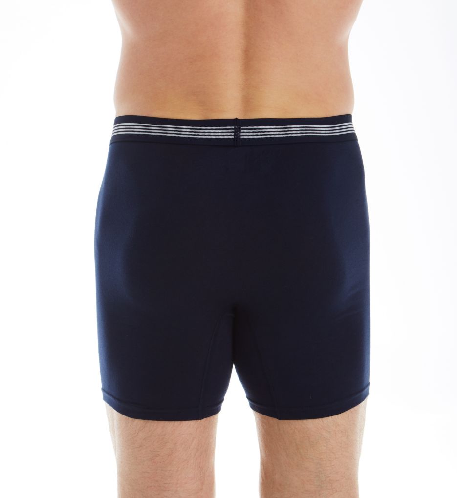 Extended Size Boxer Briefs With Fly - 4 Pack-bs