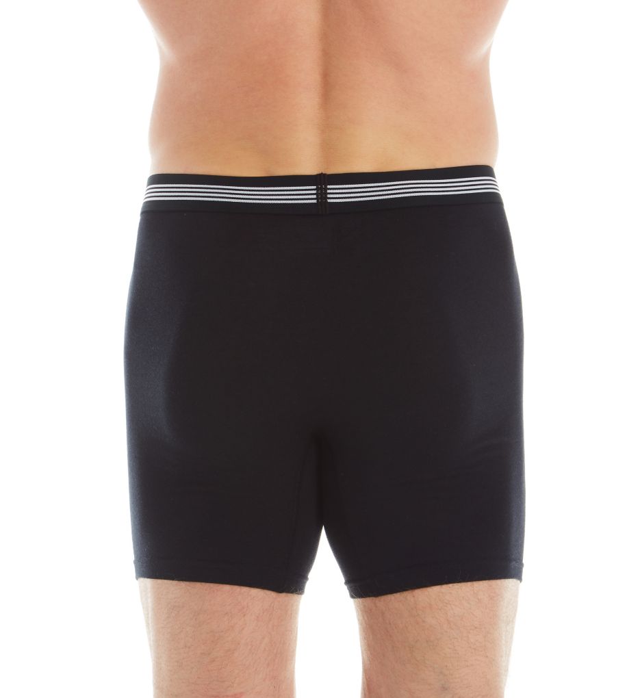 Extended Size Boxer Briefs With Fly - 4 Pack-fs