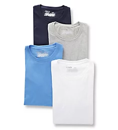 Essential Crew Neck T-Shirts - 4 Pack BlueA3 S