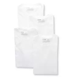 Essential Crew Neck T-Shirts - 4 Pack White S