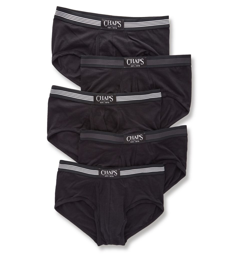 Extended Size Pouch Briefs With Fly - 5 Pack-acs