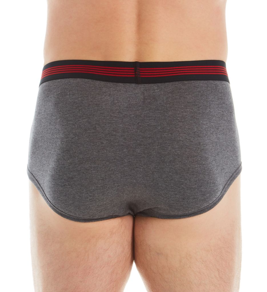 Extended Size Pouch Briefs With Fly - 5 Pack-bs