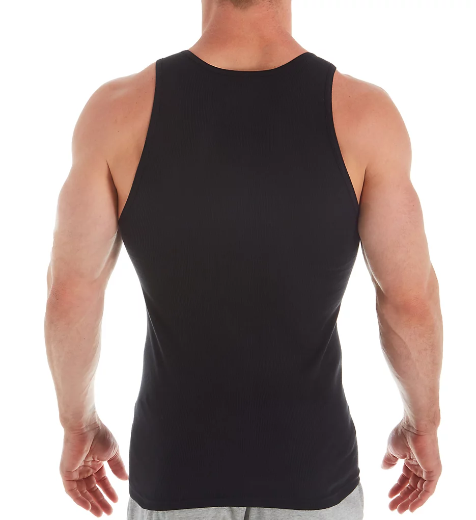 Extended Size Essential Ribbed Tanks - 4 Pack
