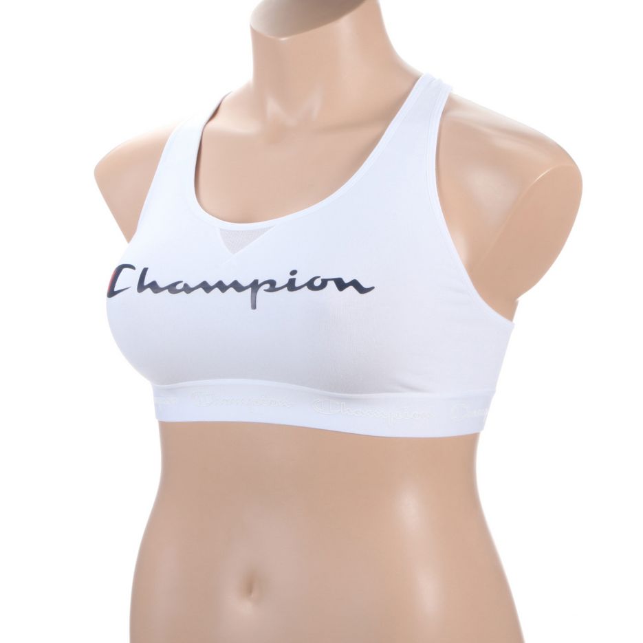 The Authentic Racerback Script Logo Sports Bra