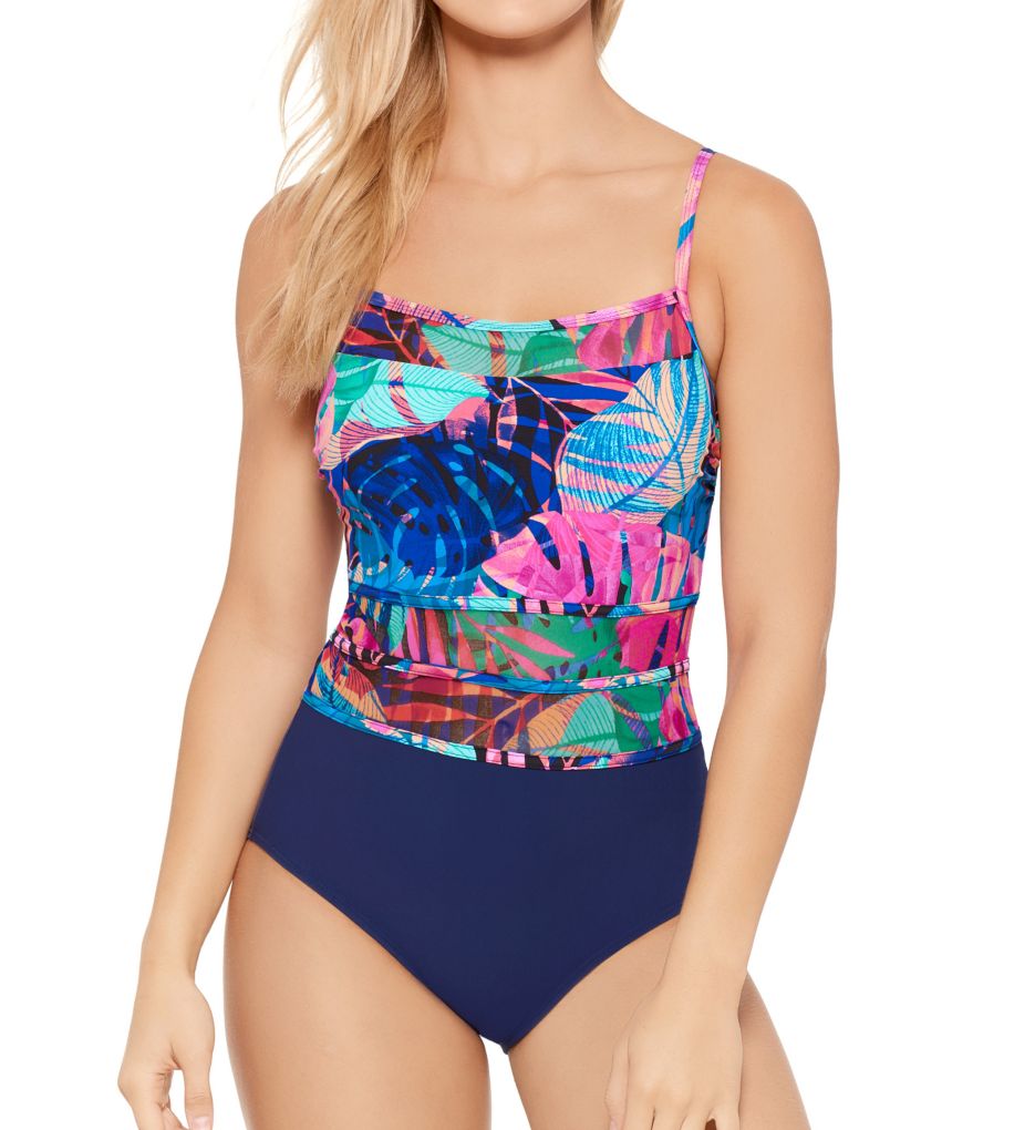Castaway Cay Sheer Cut Out One Piece Swimsuit-acs