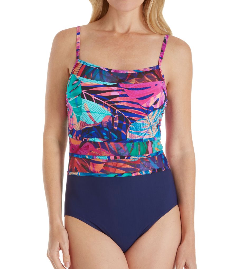 Castaway Cay Sheer Cut Out One Piece Swimsuit-fs