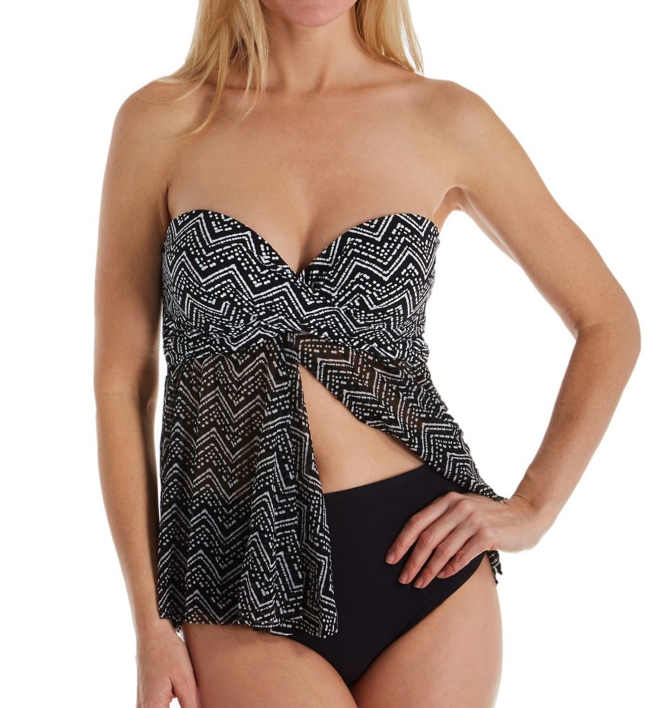 Kuta Zig Zag Crossover Flare Bandini Swim Top-cs2