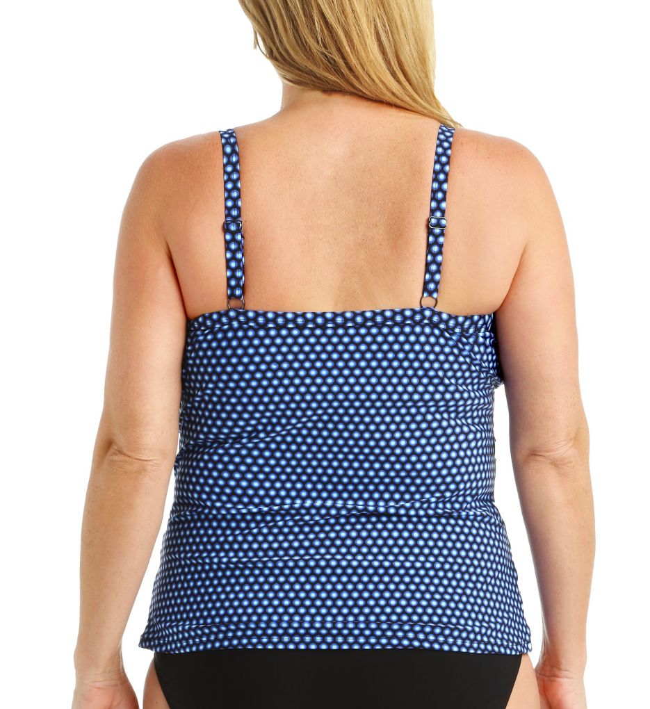 Ocean Pearl Plus Size D-Cup Cami Tankini Swim Top