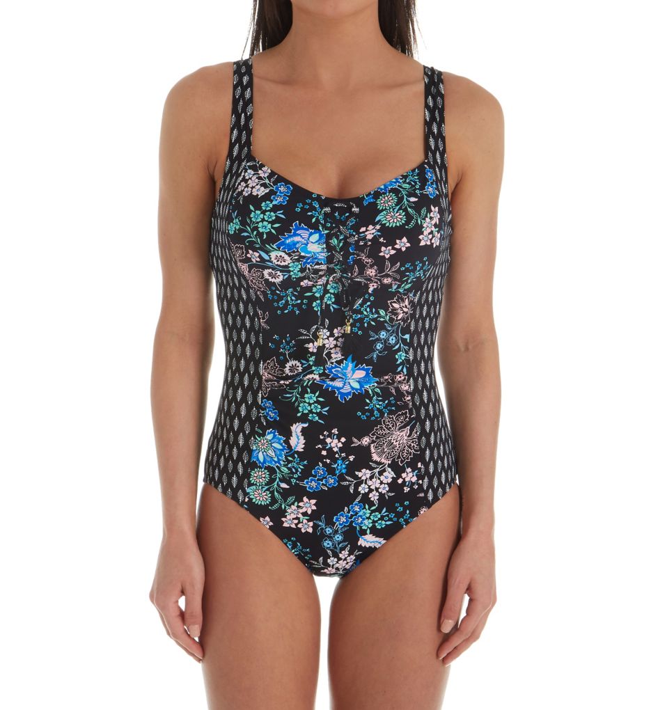 Polynesian Paisley D-Cup One Piece Swimsuit-fs