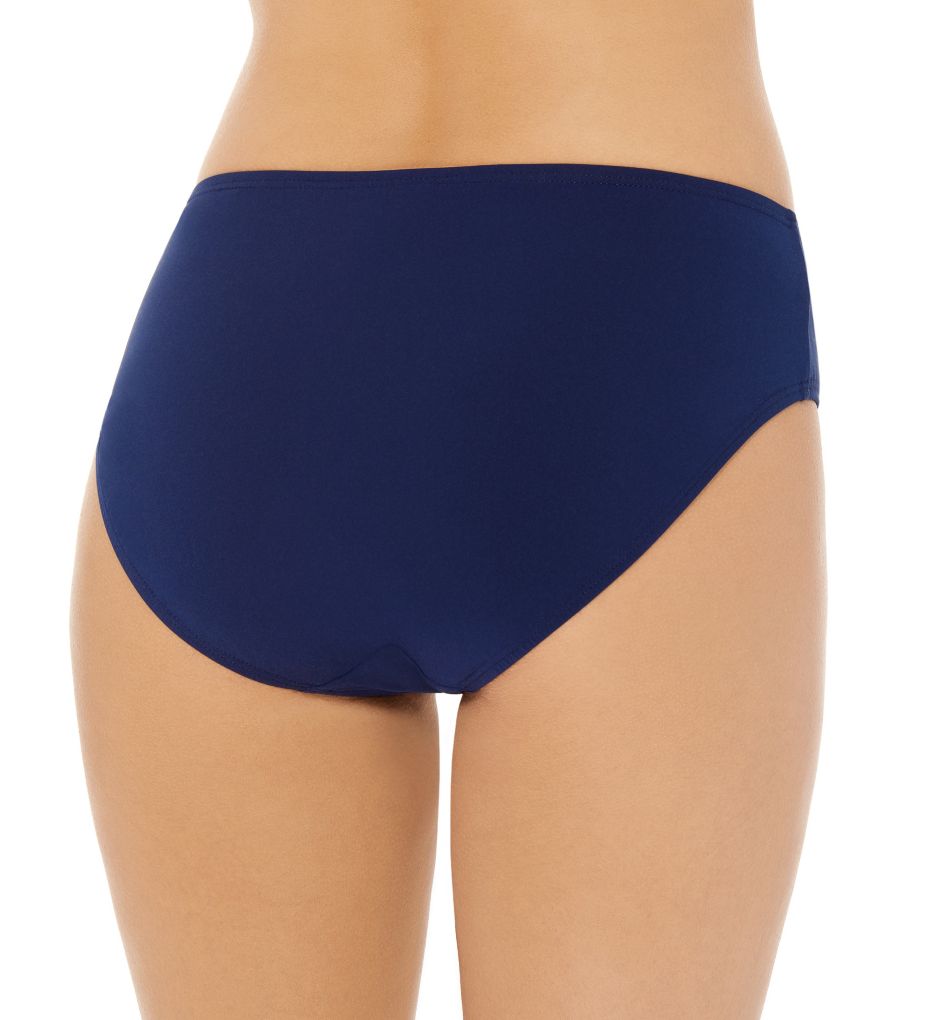 Solid Bottom Semi High Waist Swim Bottom