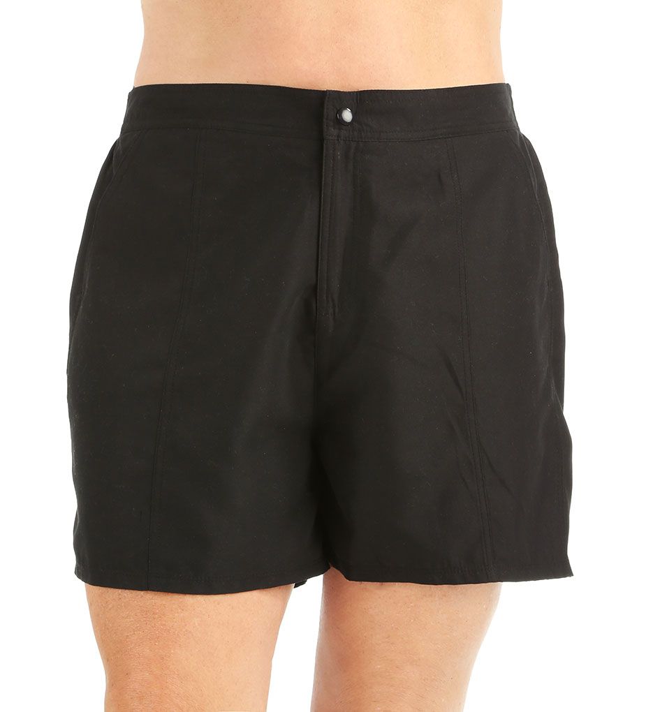 Solid Plus Size Swim Short-fs