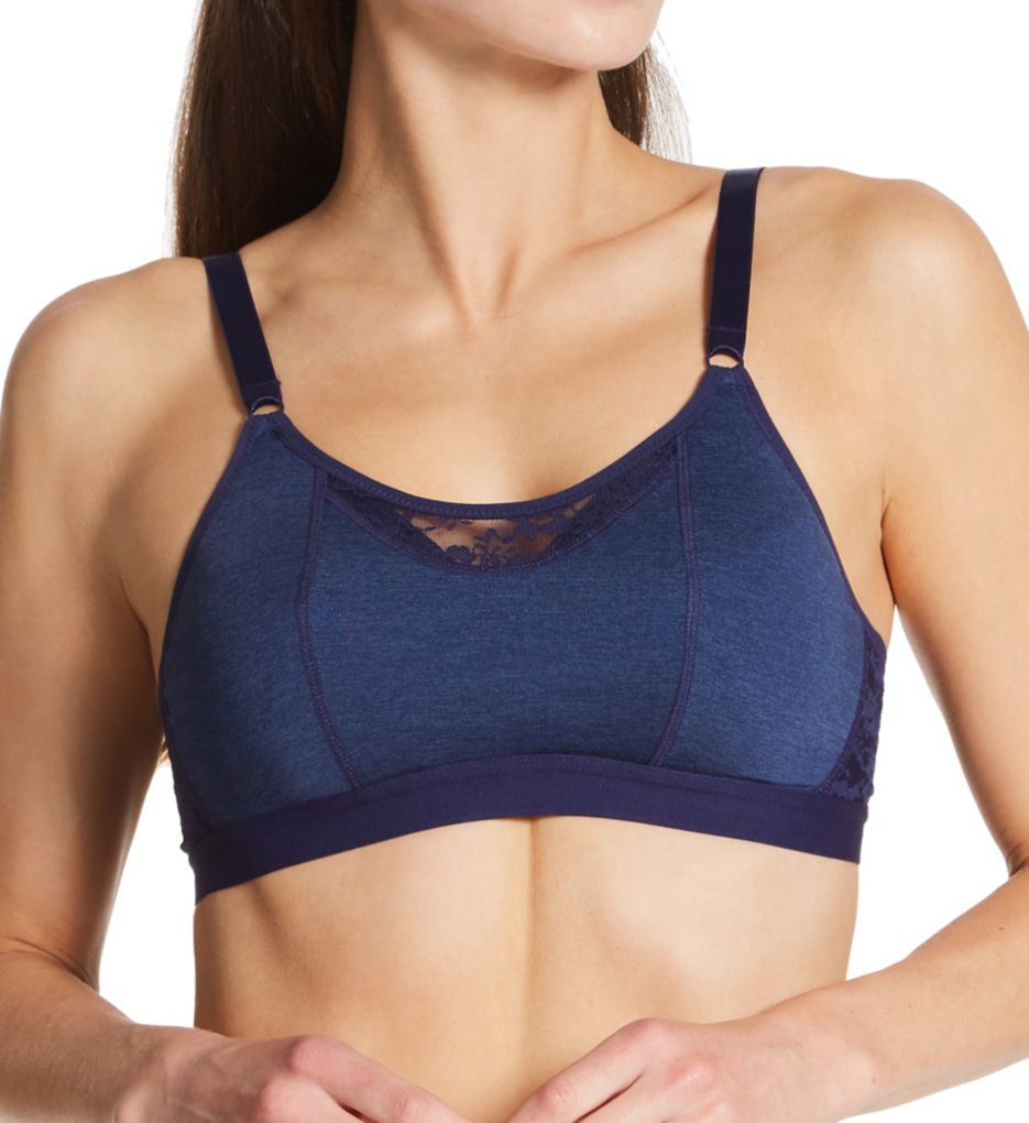 Cleo by Panache : Cleo by Panache 10321 Freedom Wire Free Bralette Bra (Navy 28E)