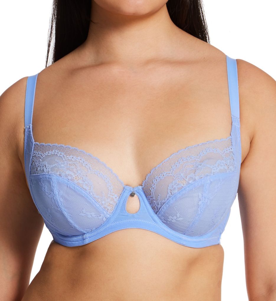 Cleo by Panache : Cleo by Panache 10471 Alexis Low Front Balconnet Bra (Bluebell 32E)