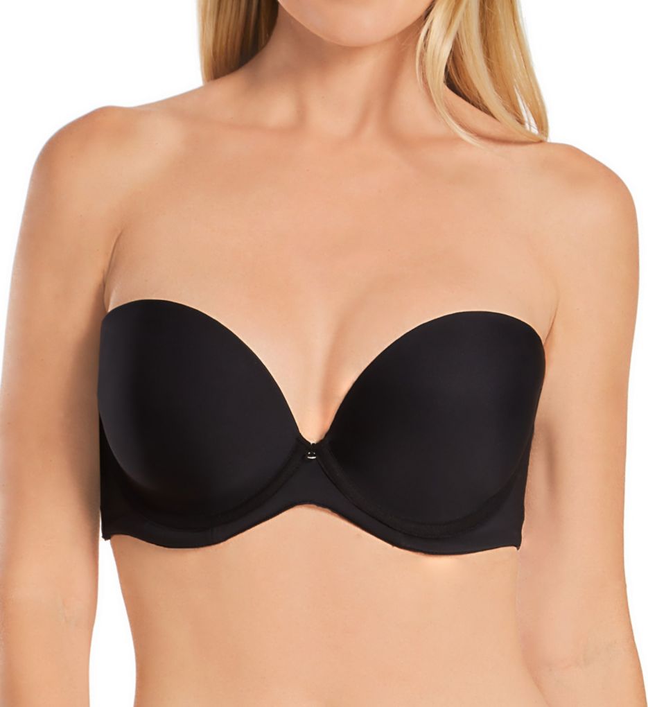Cleo by Panache Women's Faith Molded Plunge Strapless Bra in Black | Size 32F | HerRoom.com
