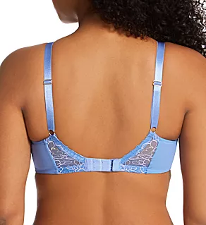 Valentina Luxe Plunge Underwire Bra Denim Blue 36D