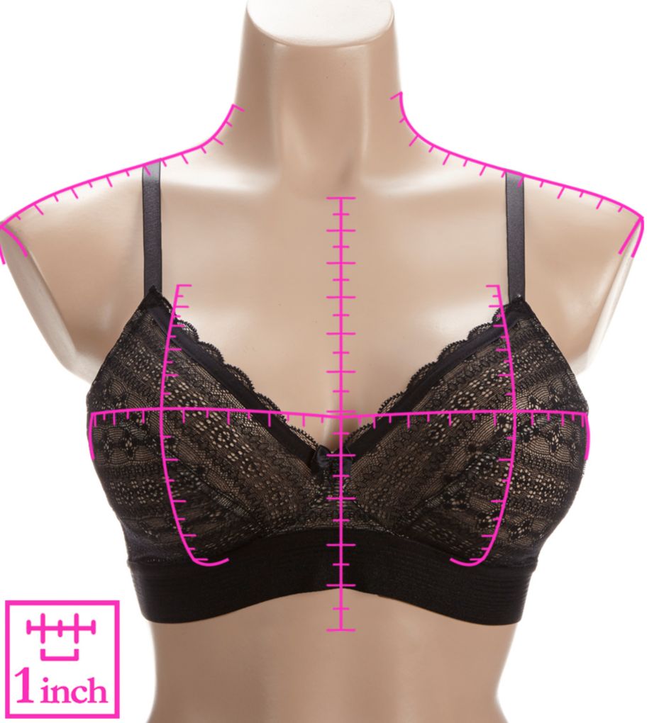 Cleo by Panache Lyzy Triangle Non Wire Bra Black 34E  - Image 3