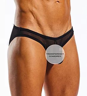 Mesh Low Cut Brief With Enhancing Pouch Nero M