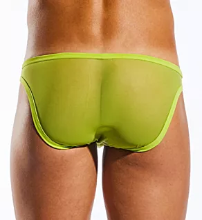 Mesh Low Cut Brief With Enhancing Pouch Citrus Green L