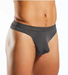 Modal Snug Pouch Thong Charcoal S