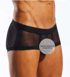 Mesh Trunk With Contour Pouch Nero XL