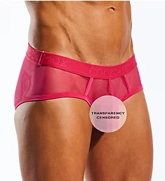 Mesh Sports Brief With Contour Pouch Fresia Pink S