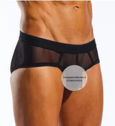 Mesh Sports Brief With Contour Pouch Nero S