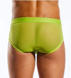 Mesh Sports Brief With Contour Pouch Citrus Green M