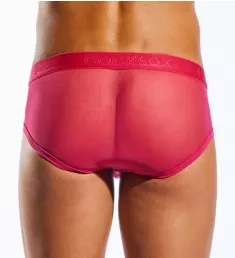 Mesh Sports Brief With Contour Pouch Fresia Pink S