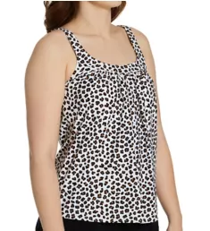 Cheetah Ultra Fit Bra Sized Tankini Swim Top