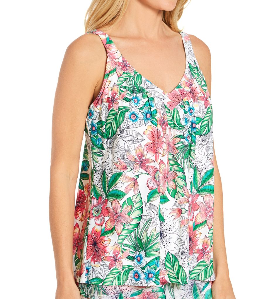 Aloha Allure V-Neck Bra Sized Tankini Swim Top-acs