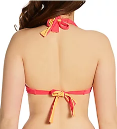 Color Block Pop Bra Sized Twist Bikini Swim Top