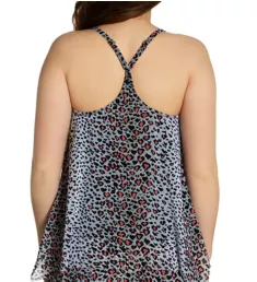 Wild Card Current Mesh Layer Tankini Swim Top