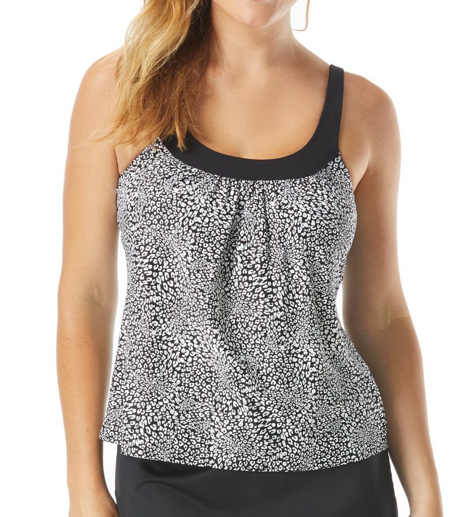 St. Tropez Leopard Ultra Fit Tankini Swim Top