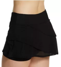 Classic Solids Skirted Short Swim Bottom Castaway Black S