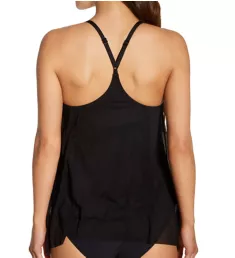 Classic Solids Underwire Tankini Swim Top Black 32C