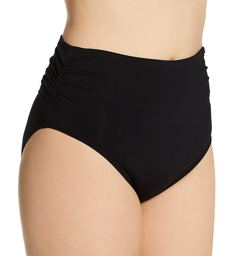 Coco Reef U95208 Classic Solids Impulse Rollover Bikini Swim Bottom (Black)