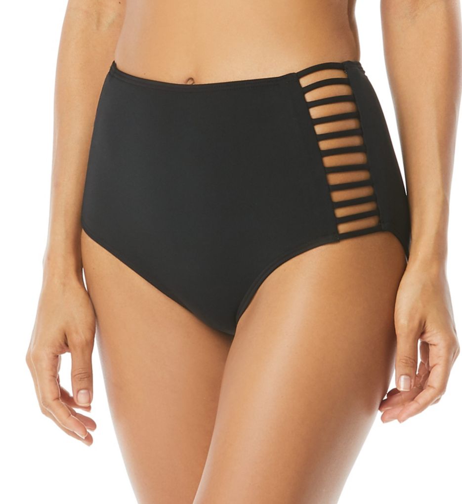 Classic Solids Strappy Hi Waist Brief Swim Bottom