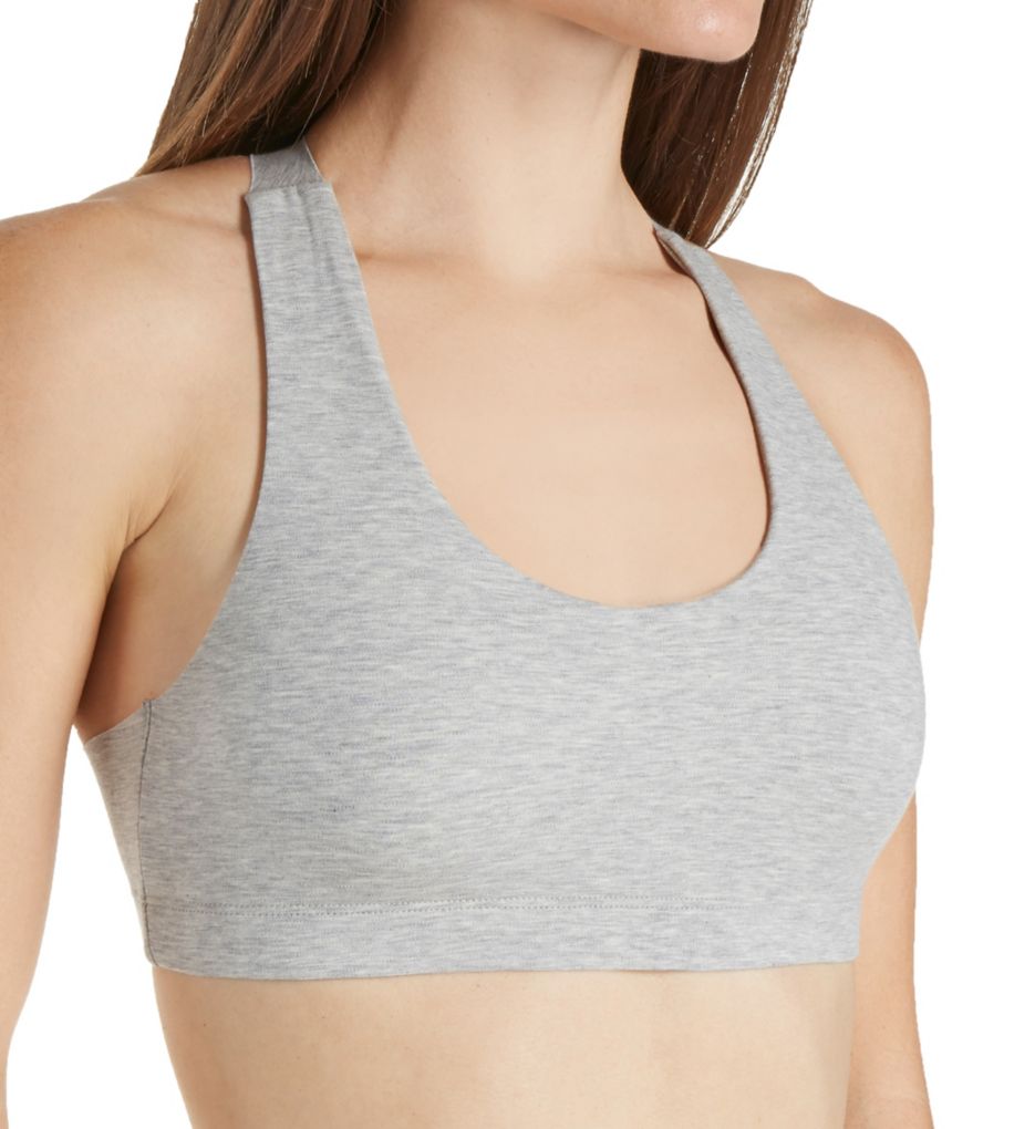 cotton racerback bra