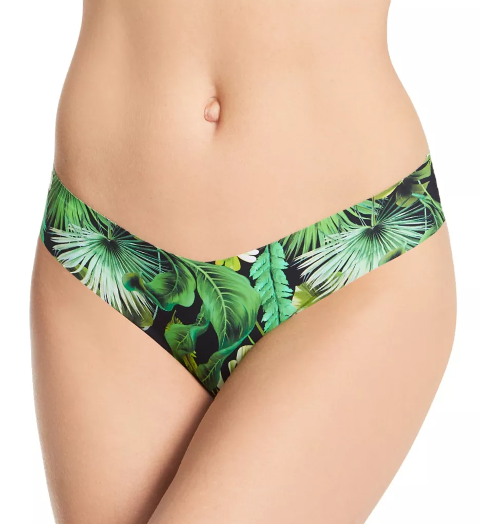 Printed Thong Low-Rise Jungle Palms M/L